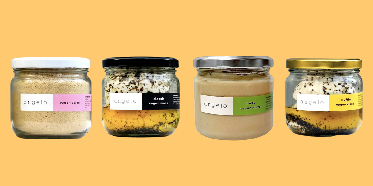 vegan cheese, angelo vegan cheese, plant-based cheese, dairy-free cheese