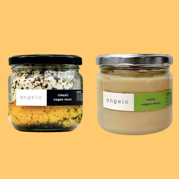 vegan cheese, angelo vegan cheese, plant-based cheese, dairy-free cheese