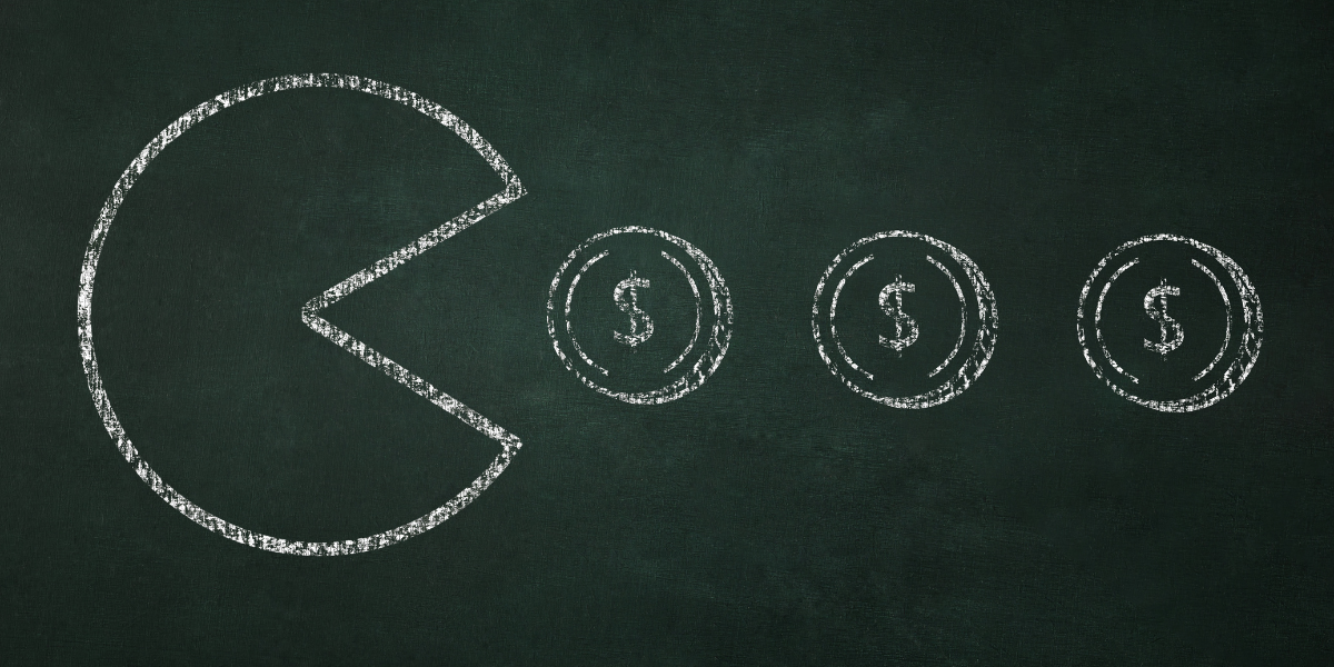 pacman, money, coins