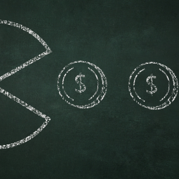 pacman, money, coins
