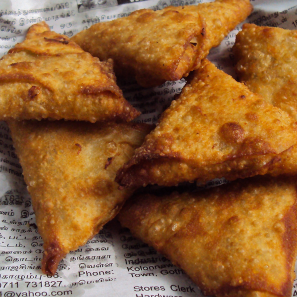 samosa, fried food
