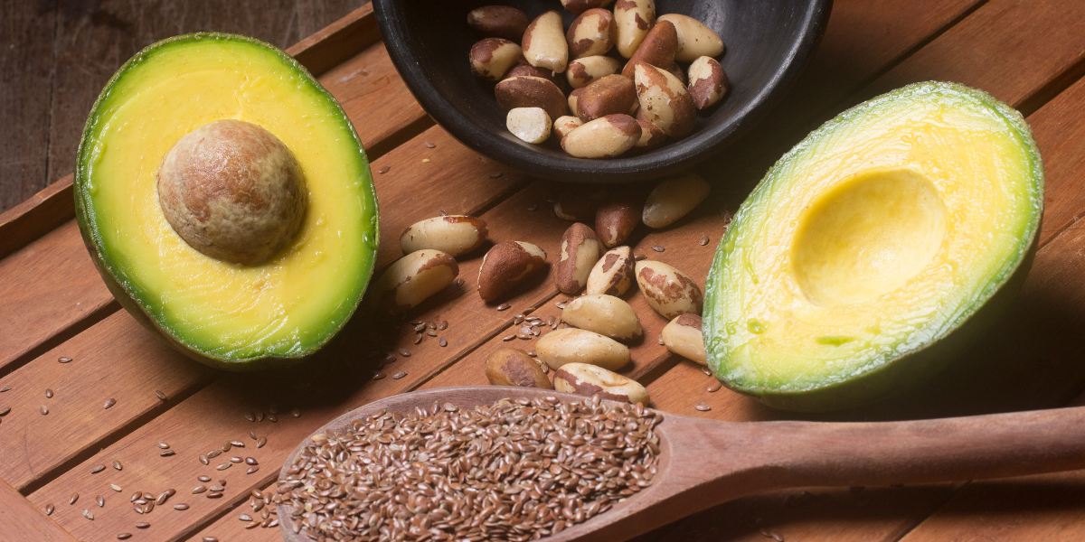 avocado, flax seed, omega 3