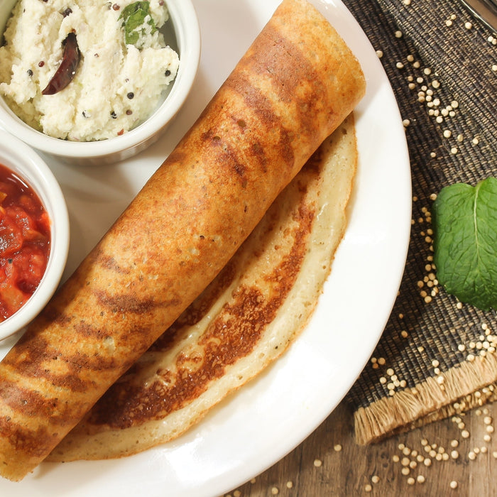 Organic white quinoa oats dosa