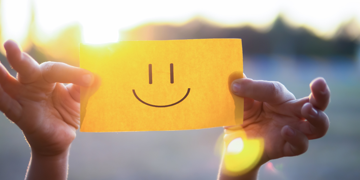 happy face, paper, stress-free