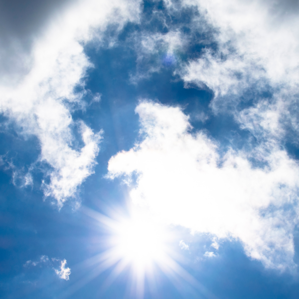 sun, clouds,