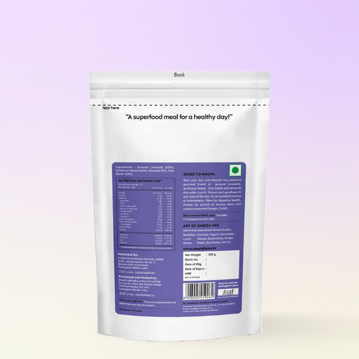 Omega meal mix, Rich Source Of Calcium and Iron | 200G