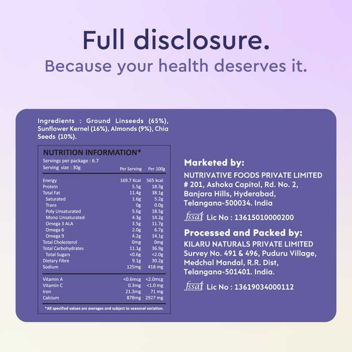 Omega meal mix, Rich Source Of Calcium and Iron | 200G