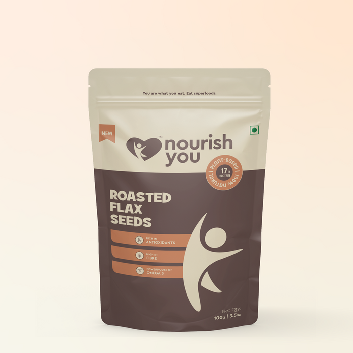 Roasted flax seeds, Omega-3 Rich, Fiber Packed