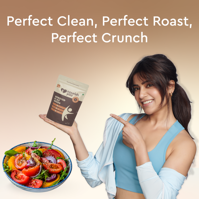 Roasted flax seeds, Omega-3 Rich, Fiber Packed