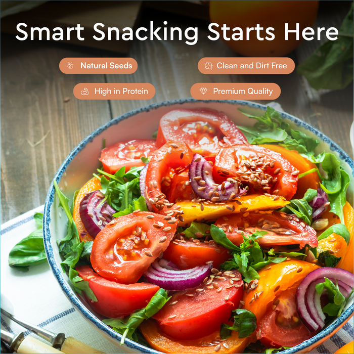 Roasted flax seeds, Omega-3 Rich, Fiber Packed