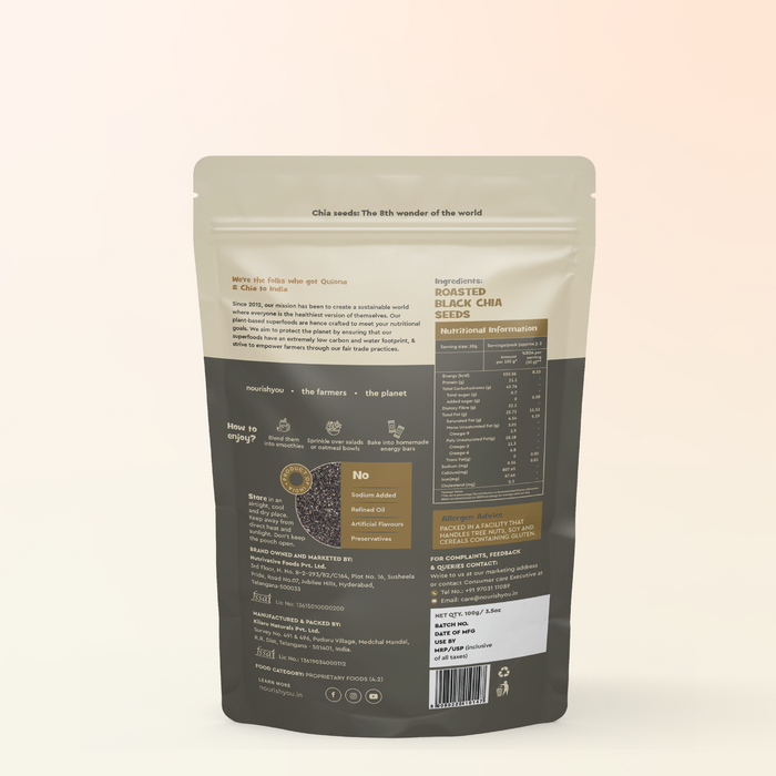 Roasted chia seeds, Rich in Omega-3 And Fiber