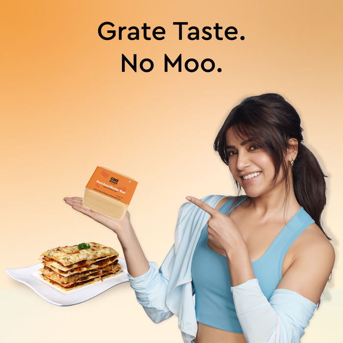 Plant based cheddar cheese block | 200 gm