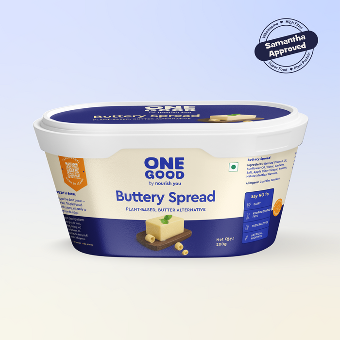 Plant-based buttery spread - 200 gm | Zero cholesterol, zero trans fat, clean label