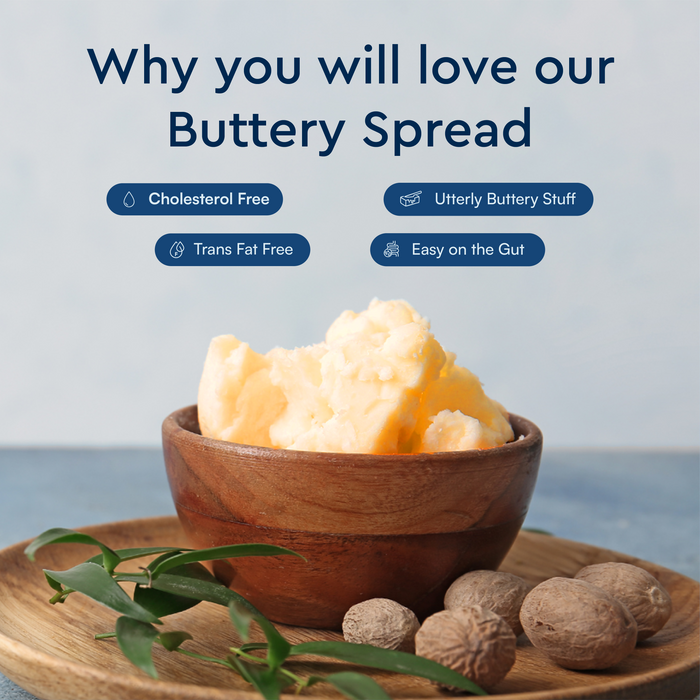Plant-based buttery spread - 200 gm | Zero cholesterol, zero trans fat, clean label