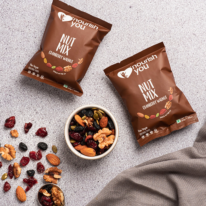 Cranberry walnut nut mix, High in Omega-3