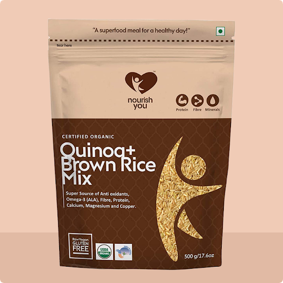 Quinoa With Brown Rice Mix, Superfood, Wholegrain