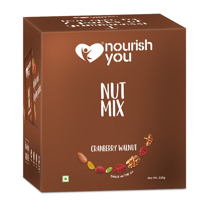 Cranberry walnut nut mix, High in Omega-3