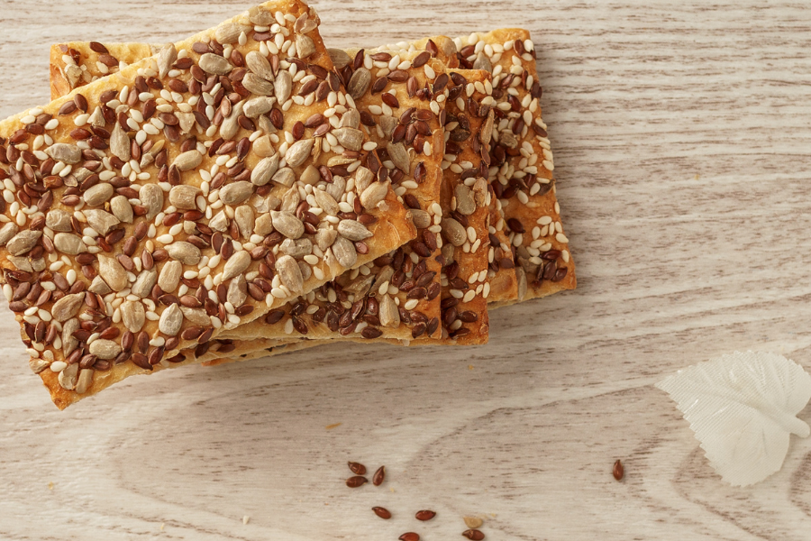 Crispy Flax Seed Crackers