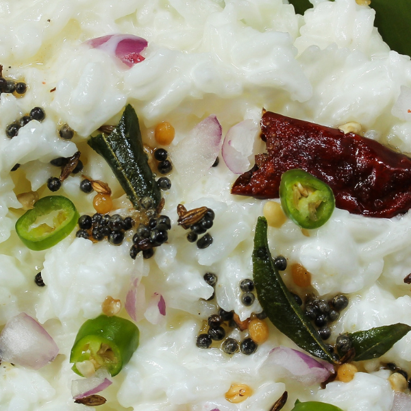 How to make vegan curd rice | South Indian recipe