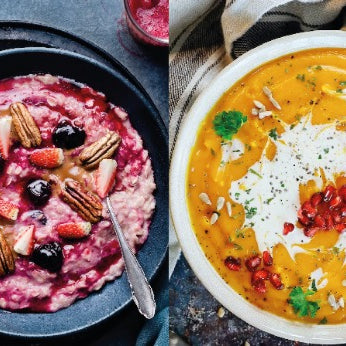 protein bowl, salad, smoothie bowl, vegan food