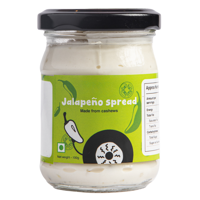 Cashew cheese spread - 100 gm | Jalapeno | clean label, great taste