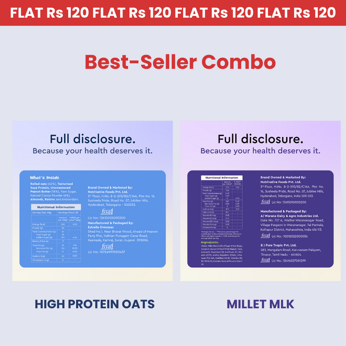 HIGH PROTEIN OATS MILLET MLK COMBO