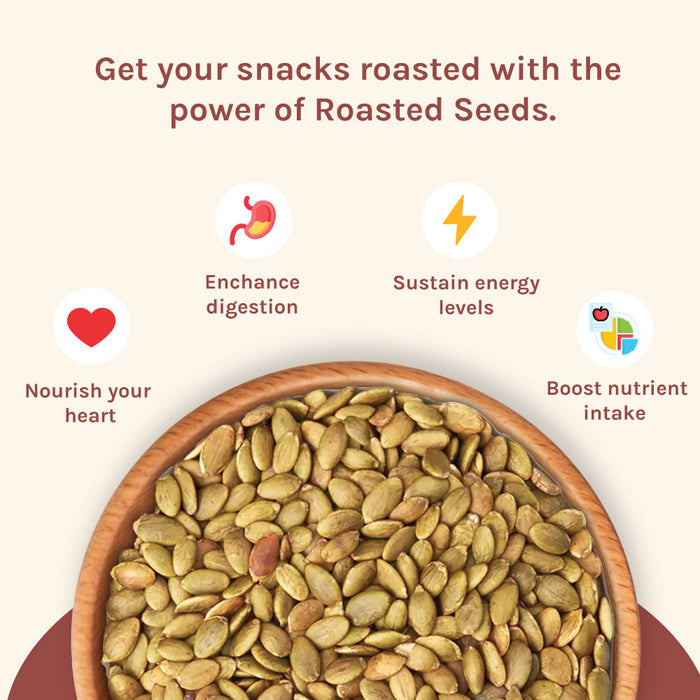 Roasted pumpkin seeds, Zinc Rich and Magnesium Source