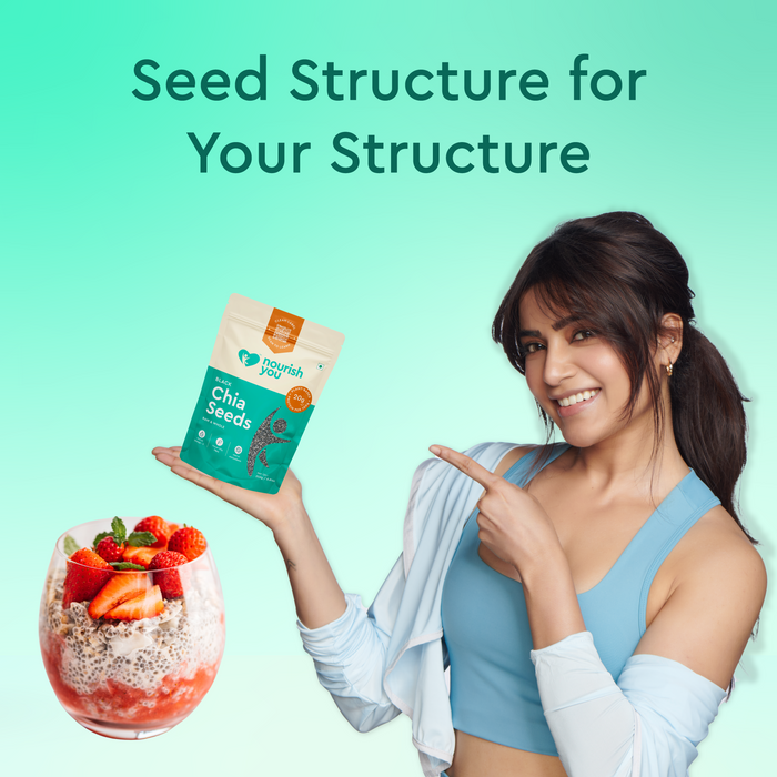 Black chia seeds Superfood Rich in Omega-3 and Fiber