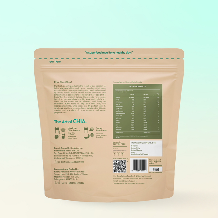 Black chia seeds | Superfood, Rich in Omega-3 and Fiber