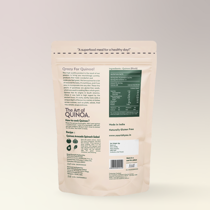 Black quinoa, Superfood, Wholegrain