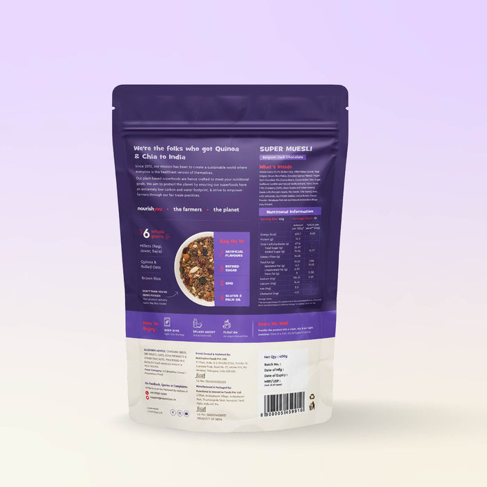Super muesli - Belgium dark chocolate | 400g