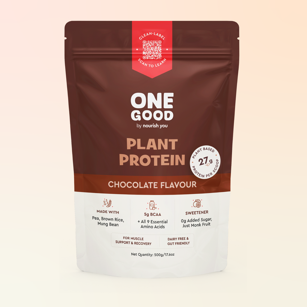 One Good Chocolate Plant Protein Powder 500g , 27g Protein , All 9