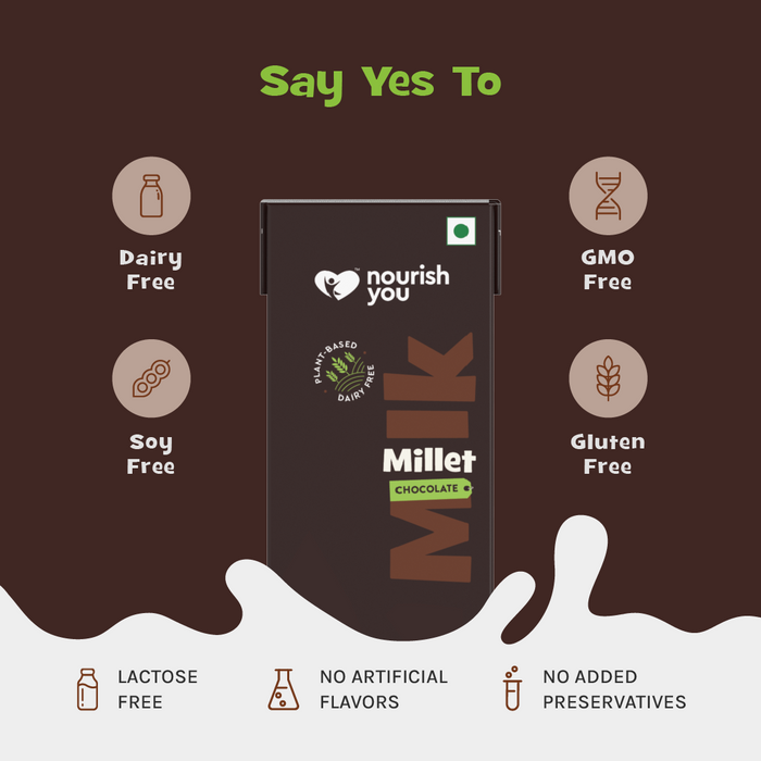 Millet mlk chocolate flavour - subscription - 200 ml (pack of 6)
