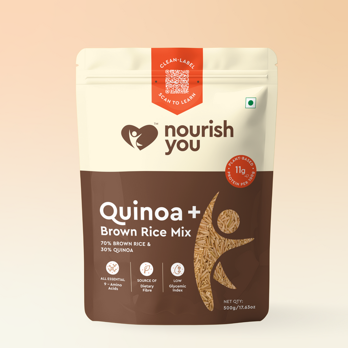 Quinoa With Brown Rice Mix, Superfood, Wholegrain 500gm
