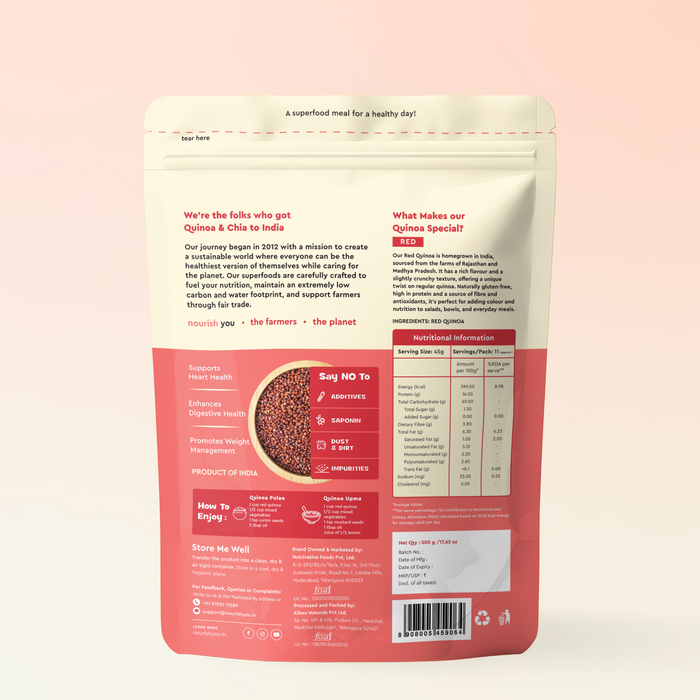 Red Quinoa, Superfood, Wholegrain 500gm