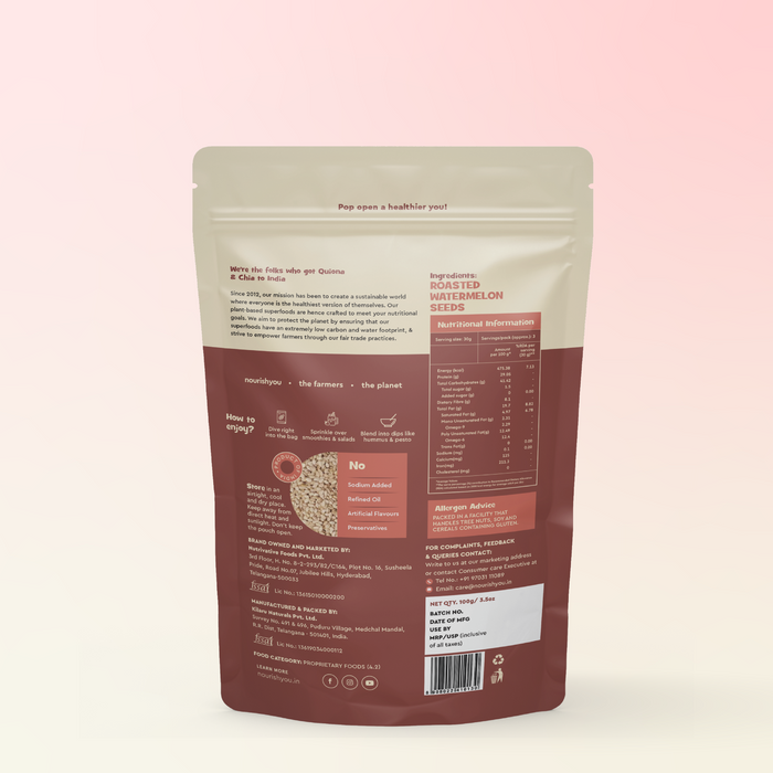 Roasted watermelon seeds, Protein Source And Magnesium-rich
