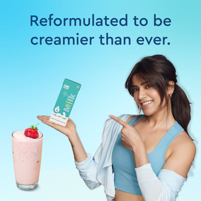 Sugar-Free Cashew Oat Mlk | Plant Based Mlk | 200ml | Lactose-Free| Gut-Friendly