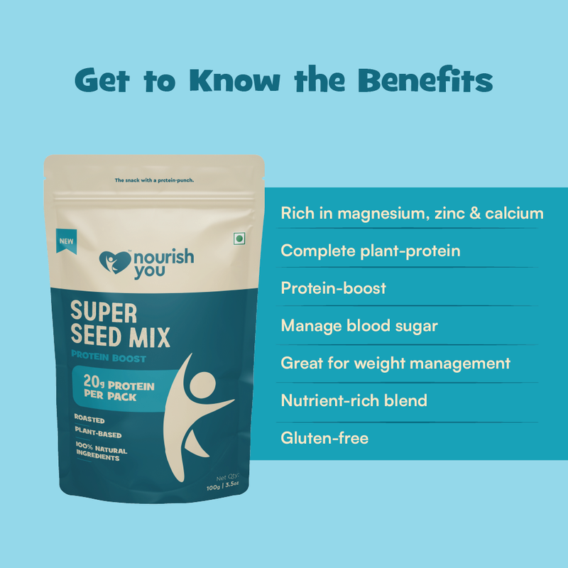 Protein Boost Seed Mix, High In Protein, Omega-3