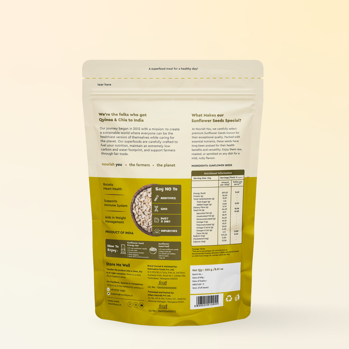 Sunflower seeds, Vitamin E-Rich and Antioxidant Rich