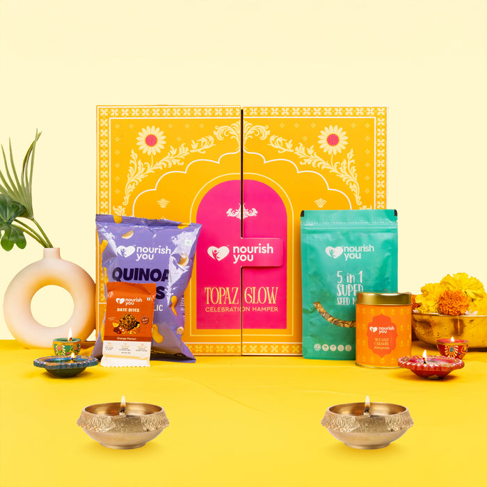 Shagun Diwali Gift Hamper – Topaz Glow Box