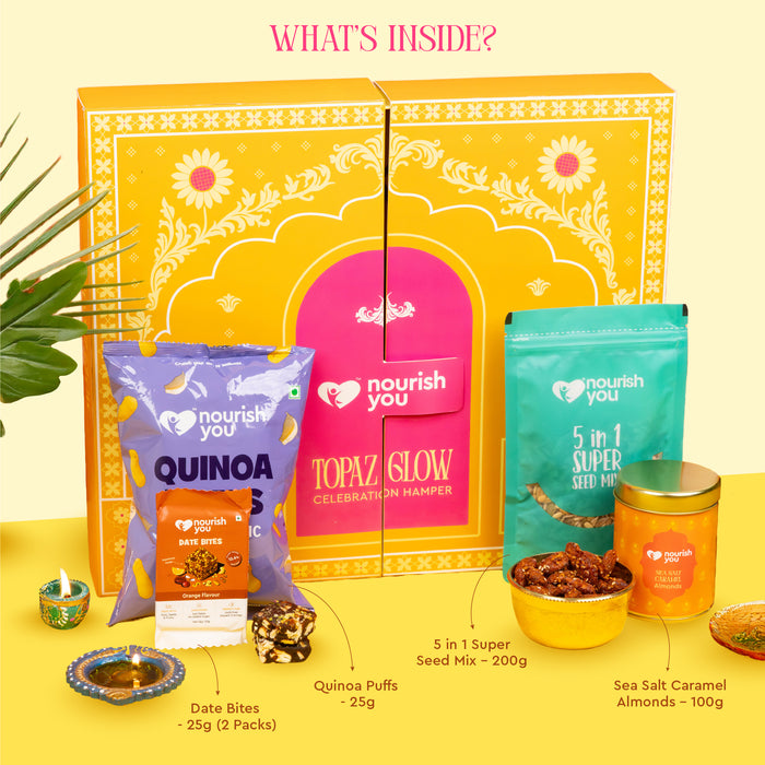 Shagun Diwali Gift Hamper – Topaz Glow Box