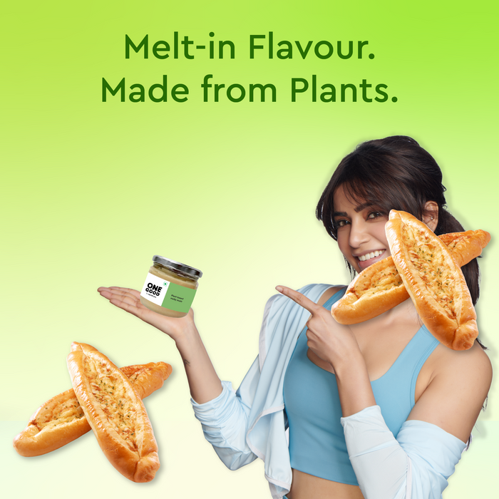 Plant based mozzarella cheese - 300 gm | melty |  clean label, great taste, fresh