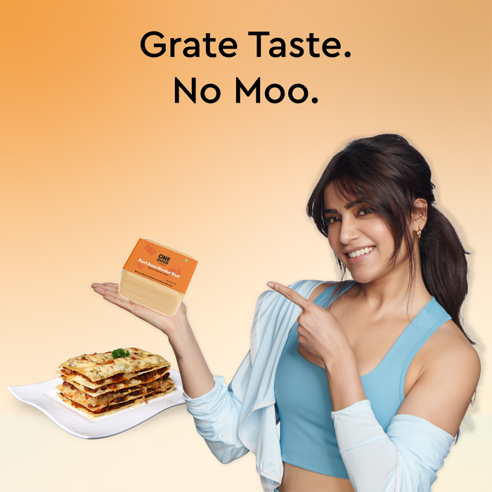 Vegan cheddar cheese block | 200 gm