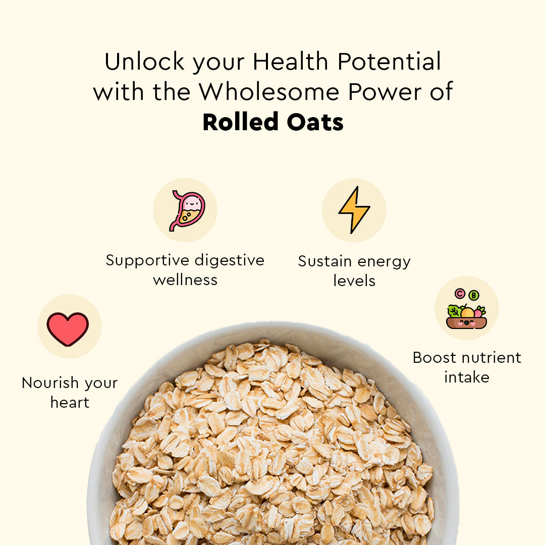 Jumbo rolled oats, Fiber, Protein – Nourish You