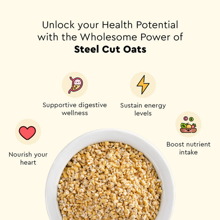Steel cut oats, High Fiber, Protein