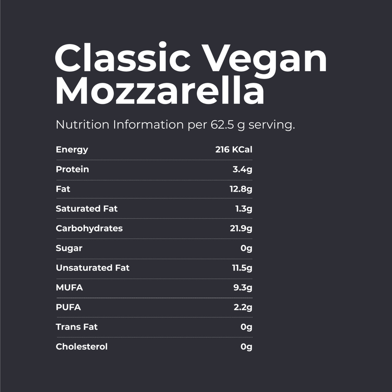 Vegan mozzarella cheese - 225 gm | classic