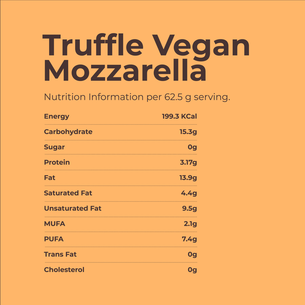 Vegan mozzarella cheese - 225 gm | truffle